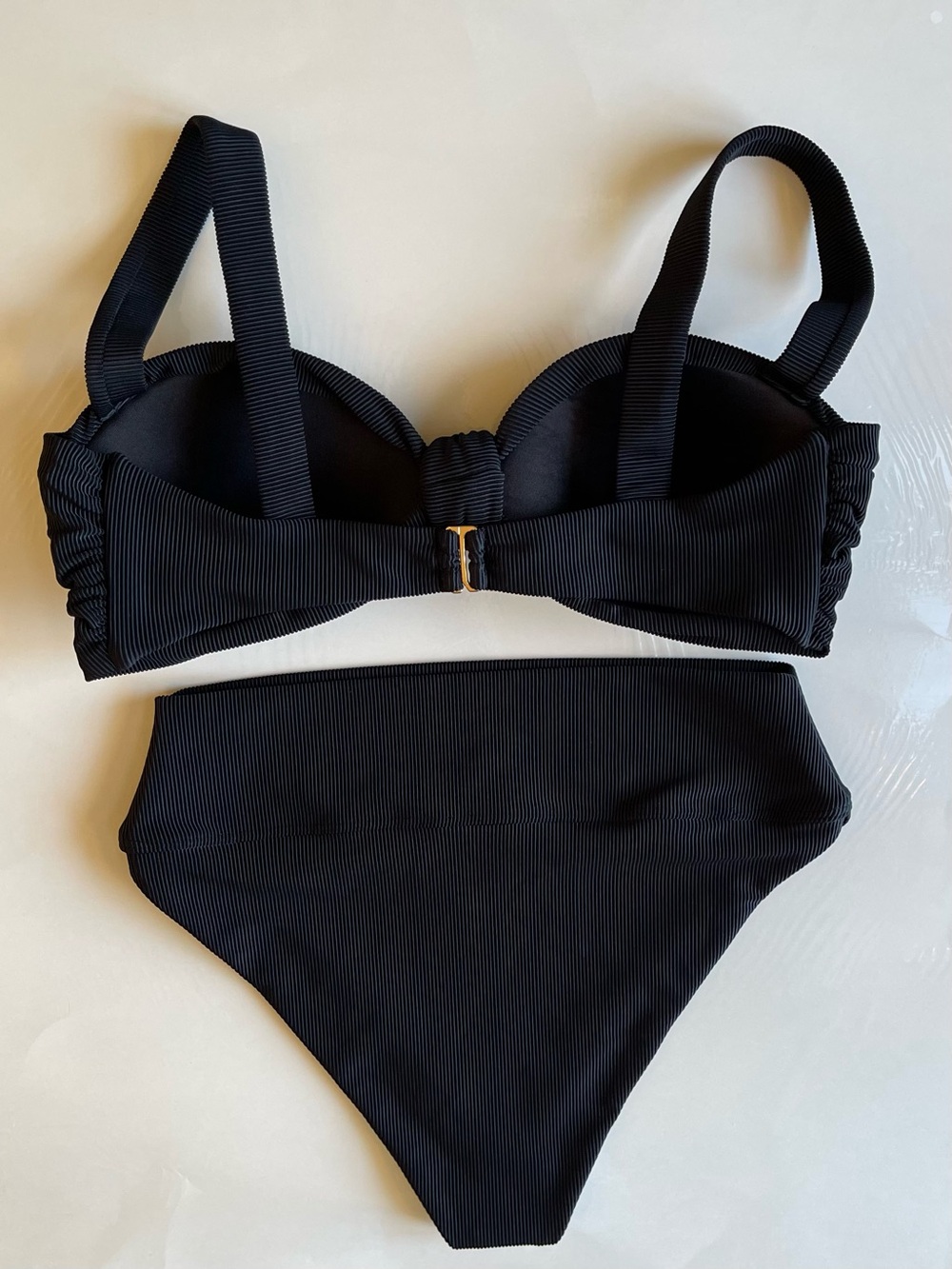 Beach Riot Set: Sophia Ribbed Bikini Top& Highway Ribbed Bikini Bottom; Large - Picture 11 of 14
